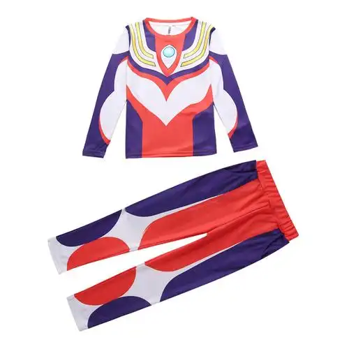 万圣节男童正版奥特曼衣服抖音cos表演赛罗欧迪迦奥特曼儿童演出服