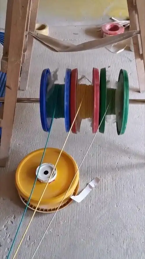 自制放线器,效率杠杠的