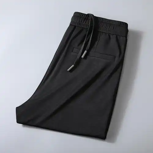 时尚尚青年轻奢束脚裤锦纶弹力质感小孔透气休闲裤