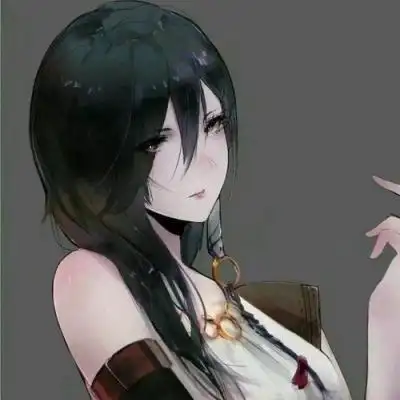 动漫高冷御姐女头 二次元头像忧郁傲娇女