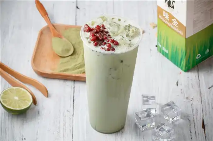 抹茶红豆牛奶冻冻冰