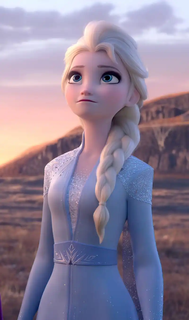 太美了!冰雪奇缘2 安娜公主和艾莎女王高清特写手机壁纸!