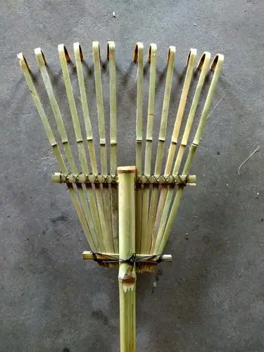 沙耙纯手工竹制品竹扒12本爪荒熊手bamboo bear hand厂家直销竹耙