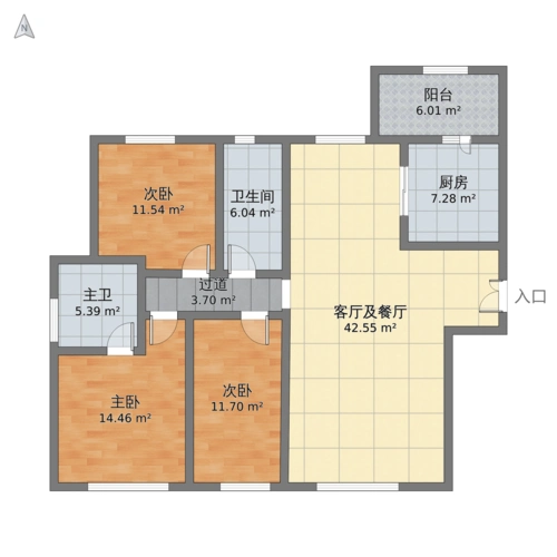 天润香墅湾1号户型图