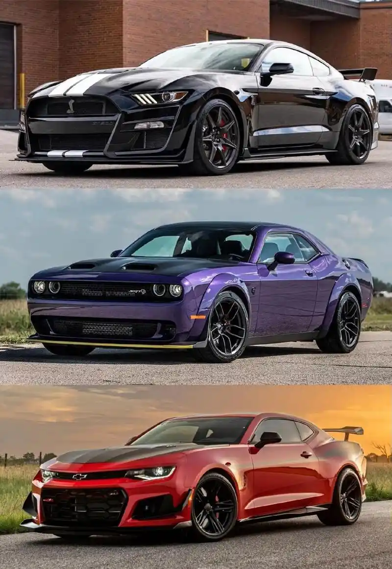 谢尔比gt500,道奇挑战者地狱猫,科迈罗zl1,美式三大肌肉车,在新能源