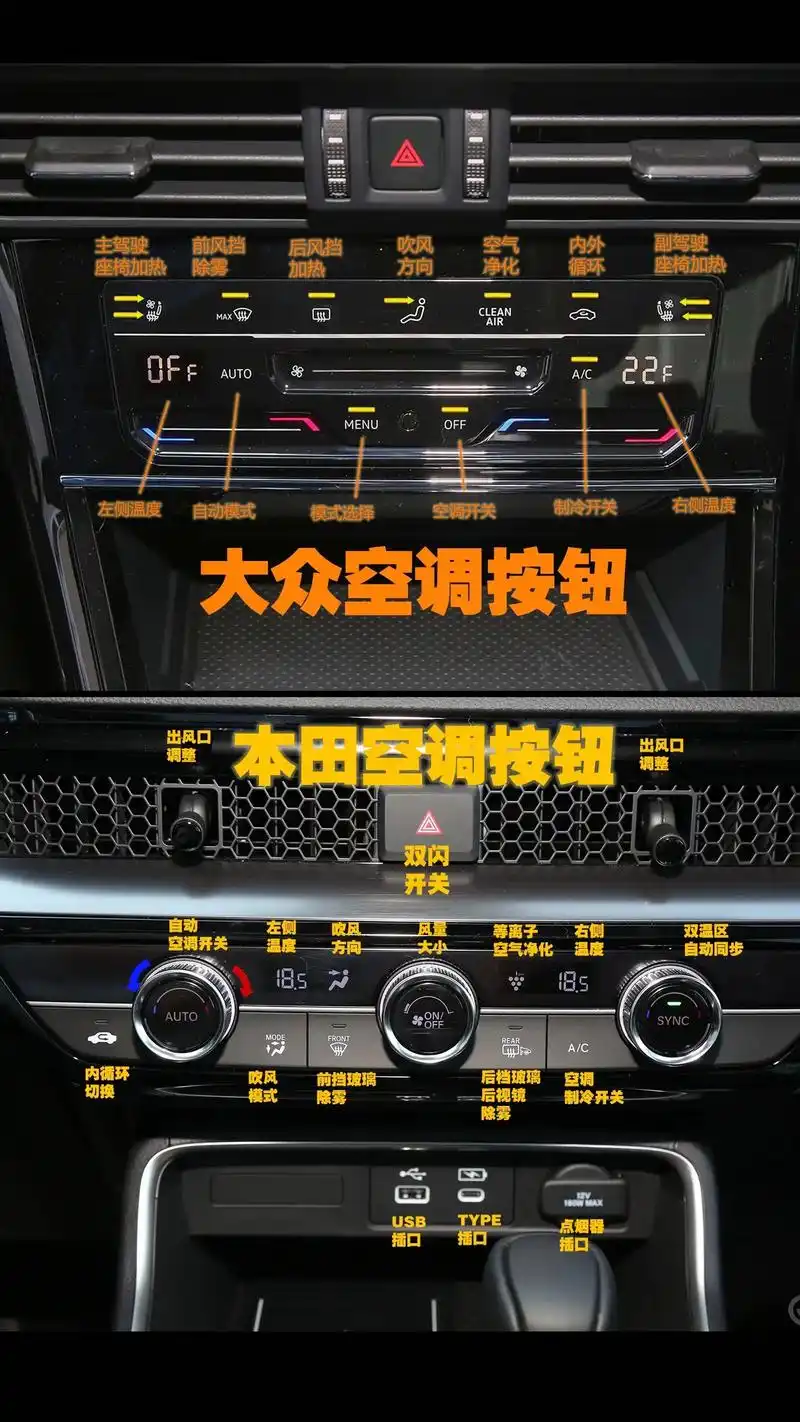 汽车空调按键大全.汽车空调按键都给你整理完了,值得收藏#汽车