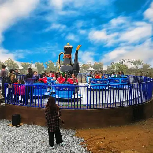 奶油转杯游乐场设备旋转咖啡杯儿童转转杯批发