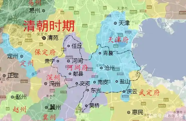 沧州市行政区划史,河间主导元明清,建国后庆云离去