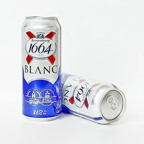 法国进口1664白啤酒 克伦堡1664啤酒500ml*24听装易拉罐