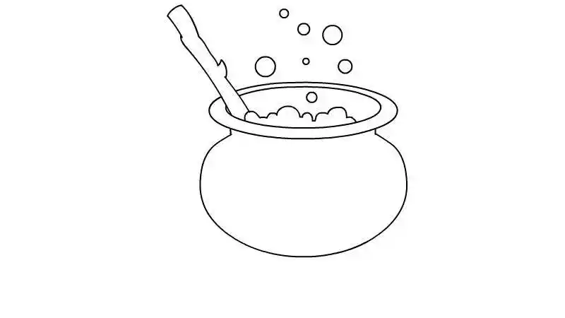 药罐火炉简笔画