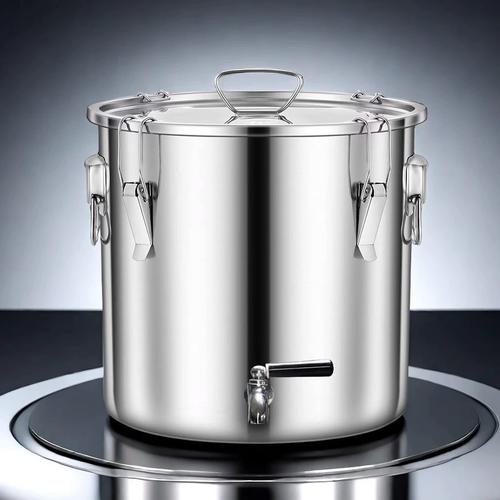 304不锈钢油桶酒桶食用花生油带盖加厚密封罐储水桶密封桶带龙头