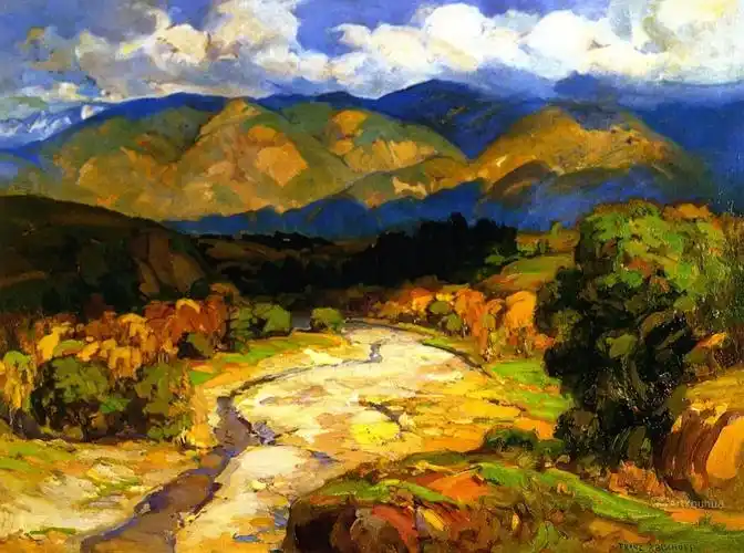 艺术——油画世界 artyouhua比肖夫的风景画,色彩运用大胆,构图生动!