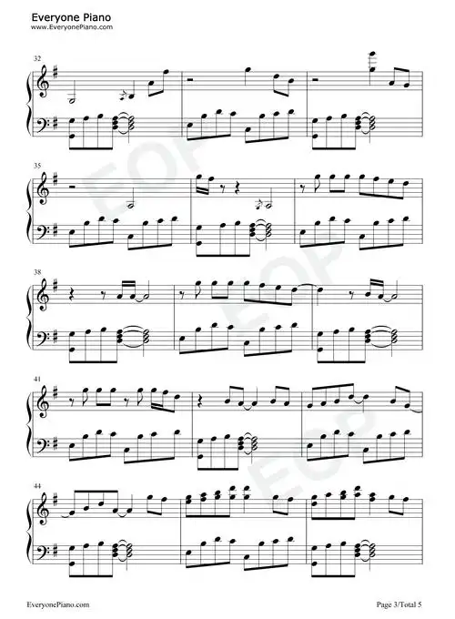 华晨宇作品 我离孤单几公里钢琴简谱 - 曲谱歌词网