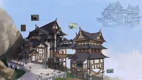 场景设计|插画|游戏原画|钉子鬼 - 原创作品 - 站酷 (zcool)