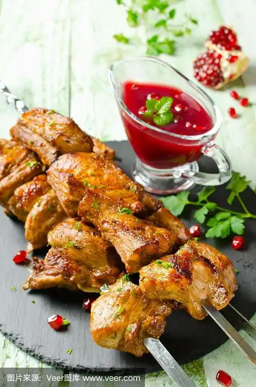 烤排骨串.烧烤午餐