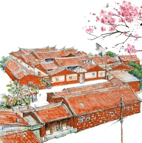 闽台红砖古厝联合采访团70家媒体记者走访了福建闽南和金门的古建筑群