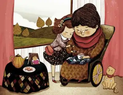 这个世界上,我最爱我的姥姥啦!