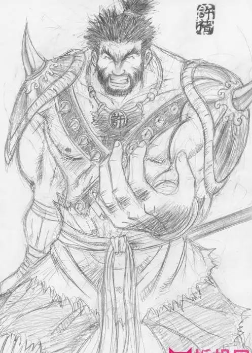 镇魂街曹家兄弟简笔画镇魂街许褚简笔画