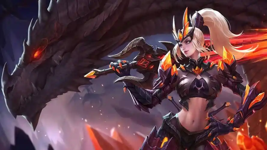 水晶猎龙者花木兰王者荣耀4k桌面壁纸