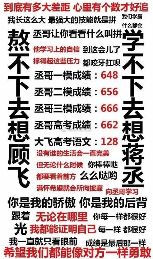 蒋丞高考662,顾飞语文128!非典型学霸和学渣的所向披靡!