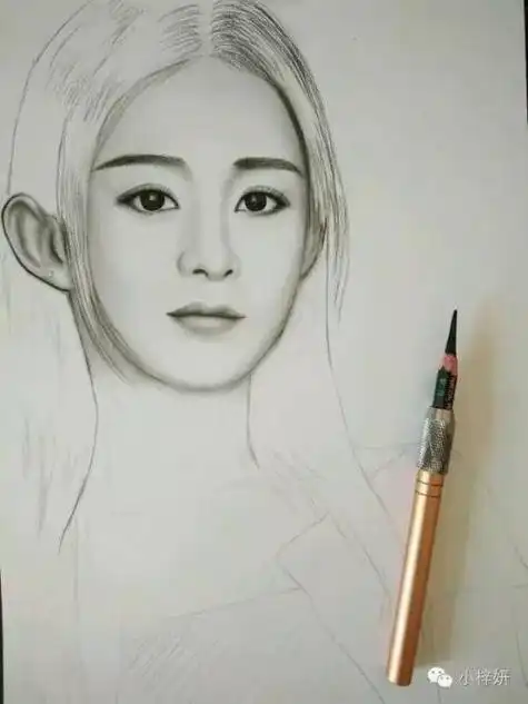 画明星真人简笔画