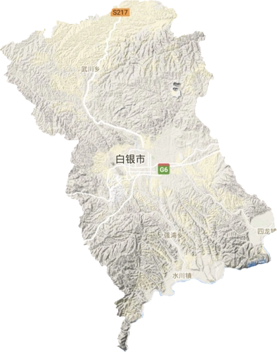 白银区高清卫星地图