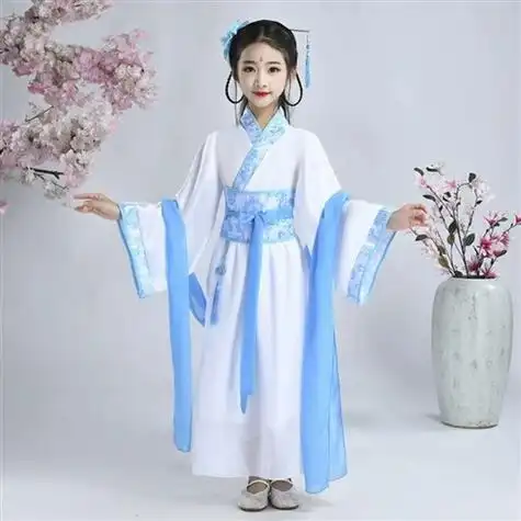夏季古装学生服中国风礼服襦裙中国风衣服套装体验小女孩全套女装
