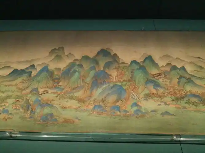 《千里江山图》,绢本设色,纵51·5厘米,横1191.