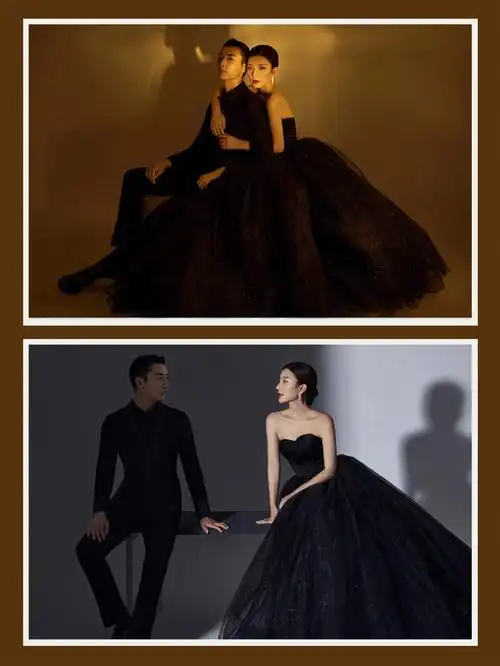 惊艳不俗的黑色婚纱照建议收藏