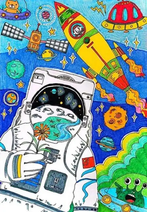 百余幅少儿绘画佳作展未来世界的奇思妙想