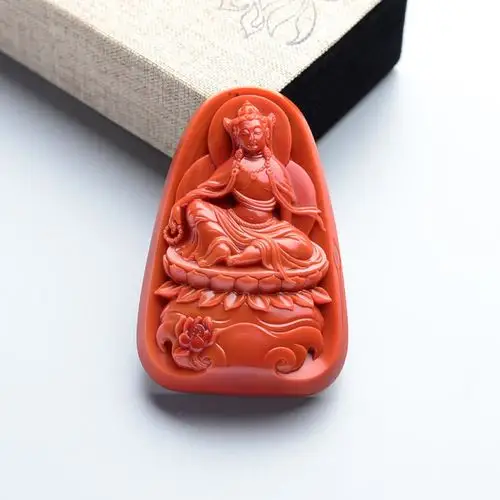 【宝玉石级】南红柿子红度母挂件