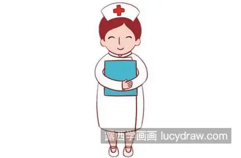 善良可爱的小护士简笔画怎么画 可爱的护士简笔画教程