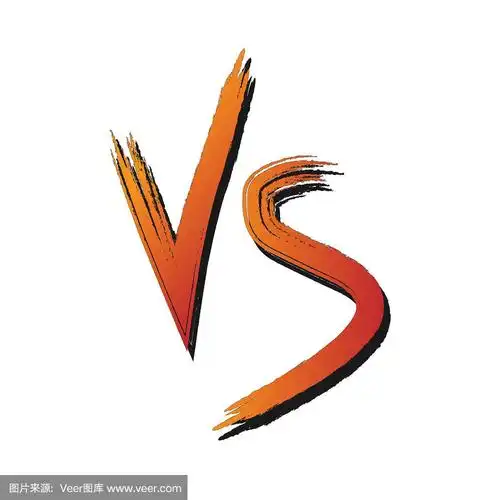 vs字母标志,vs标志v和s一起孤立的grunge图标.