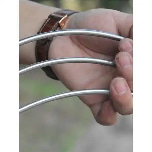 物抄网头实心不锈钢抄网圈可折叠加深闪电客巨物钓鱼抄网捞鱼网兜配件