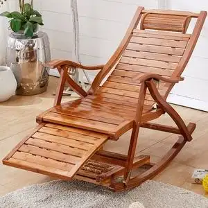 躺椅竹制午休午睡椅午休椅折叠椅阳台半躺椅夏季休闲竹子折叠竹制