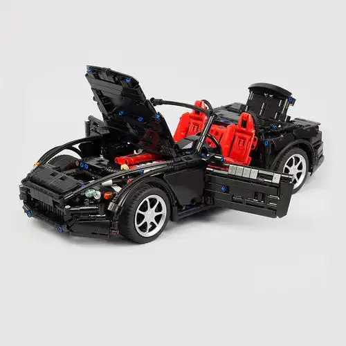 moc积木兼容乐高 24500 本田s2000 ap2 科技系列敞篷跑车模型积木