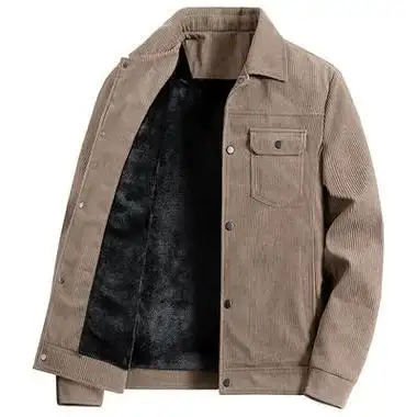 romon罗蒙灯芯绒外套男士春秋季爆款2024新款潮牌工装夹克翻领休闲