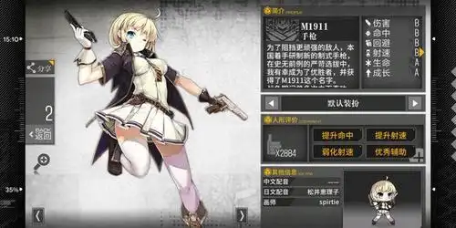 灰熊mkv手枪l85a1突击步枪在《少女前线》这款游戏里面,每一把制作