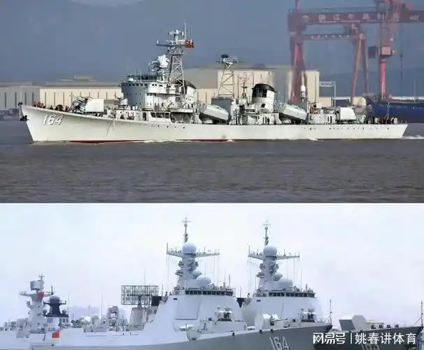 164桂林舰两代导弹驱逐舰既传承装备历史又见证海军的发展
