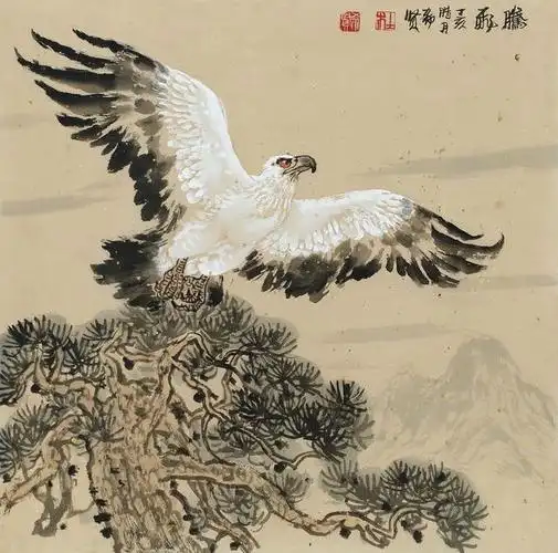 画家杜希贤:雄鹰翱山河,意笔而形真