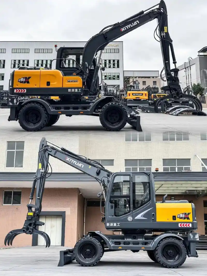 新源轮挖c95g4超长臂支腿型夹木机.新源轮挖c95g4,玉 - 抖音
