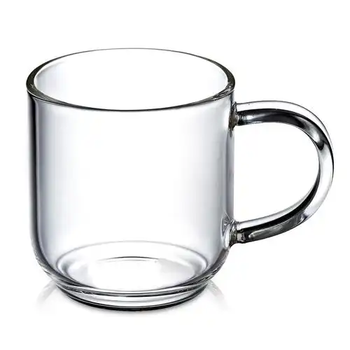 v6小玻璃杯 玻璃杯 玻璃茶杯 花茶杯 带手柄 品茗杯 100毫升