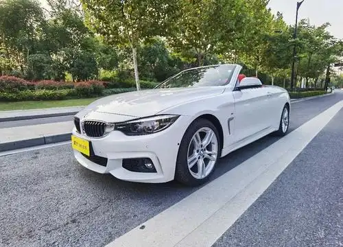 杭州2020年4月宝马宝马4系2019款425i敞篷m运动套装白色手自一体