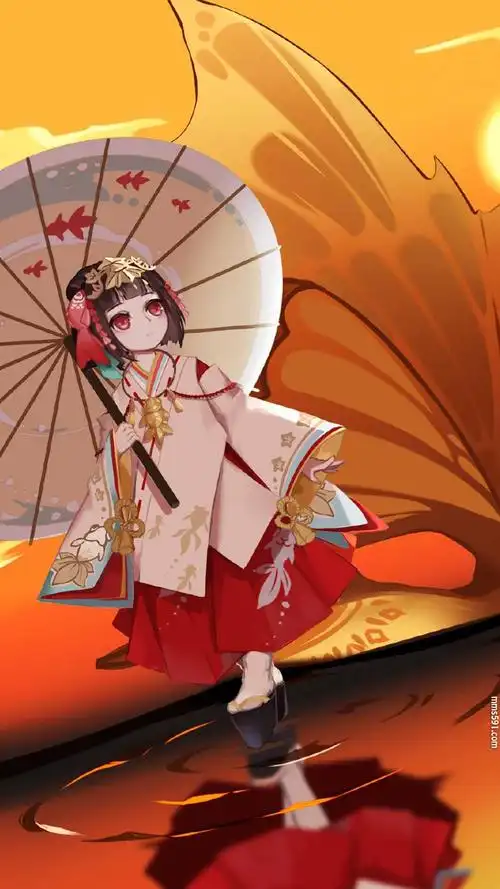 阴阳师短发萝莉神乐高清手机壁纸图片集(3)