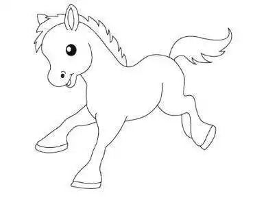 小马简笔画 小马简笔画图片