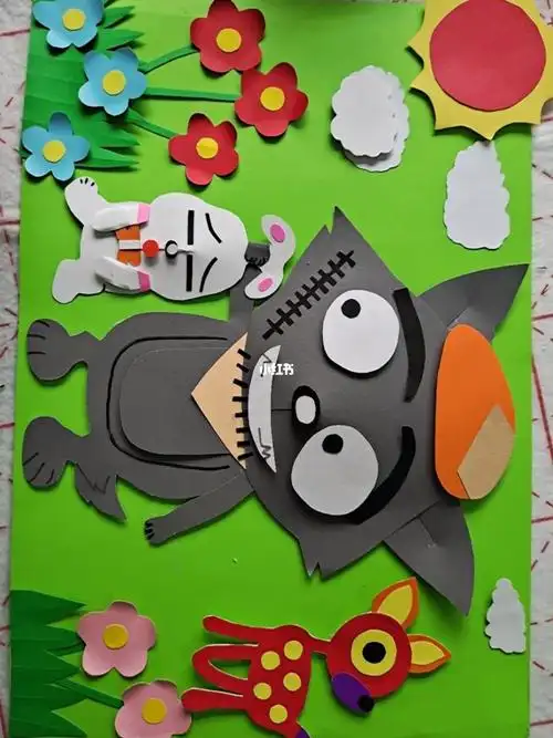 非原创纸浮雕动物系列含原图