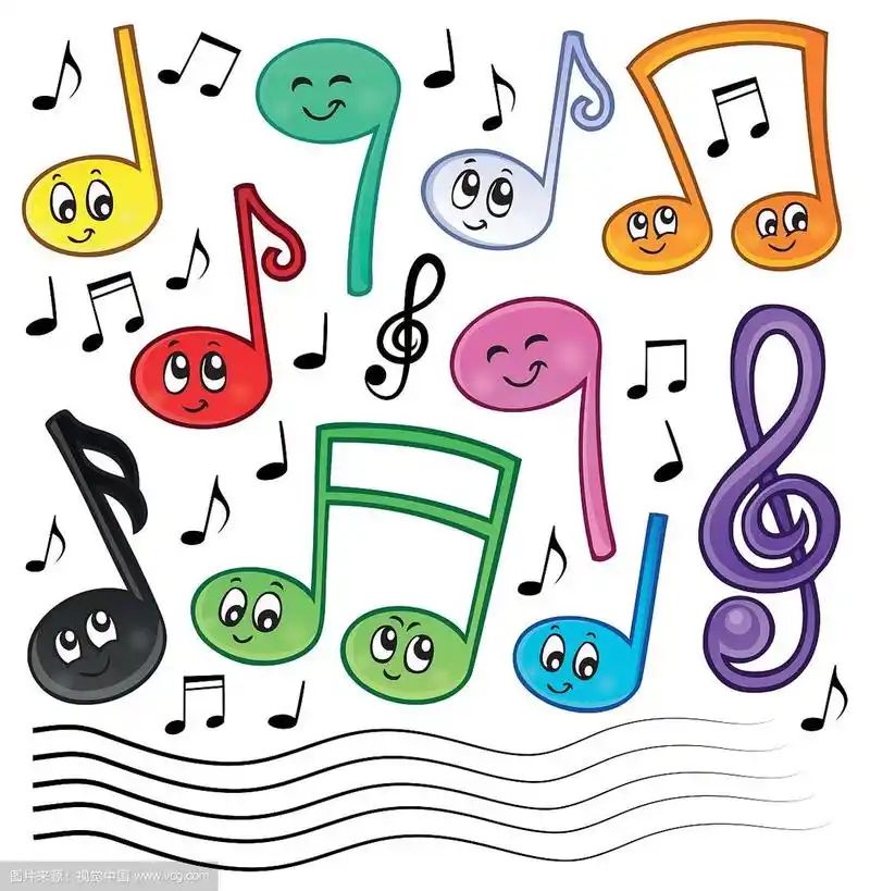 卡通音乐音符主题形象1