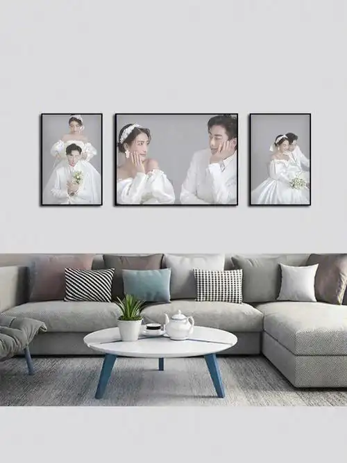 击中我少女心的纯色婚纱照做照片墙太浪漫