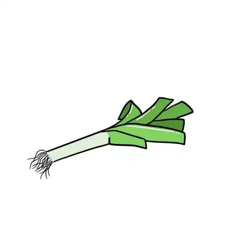 卡通蒜苗简笔画