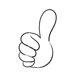 大拇哥真棒简笔画-真棒大拇指简笔画图片